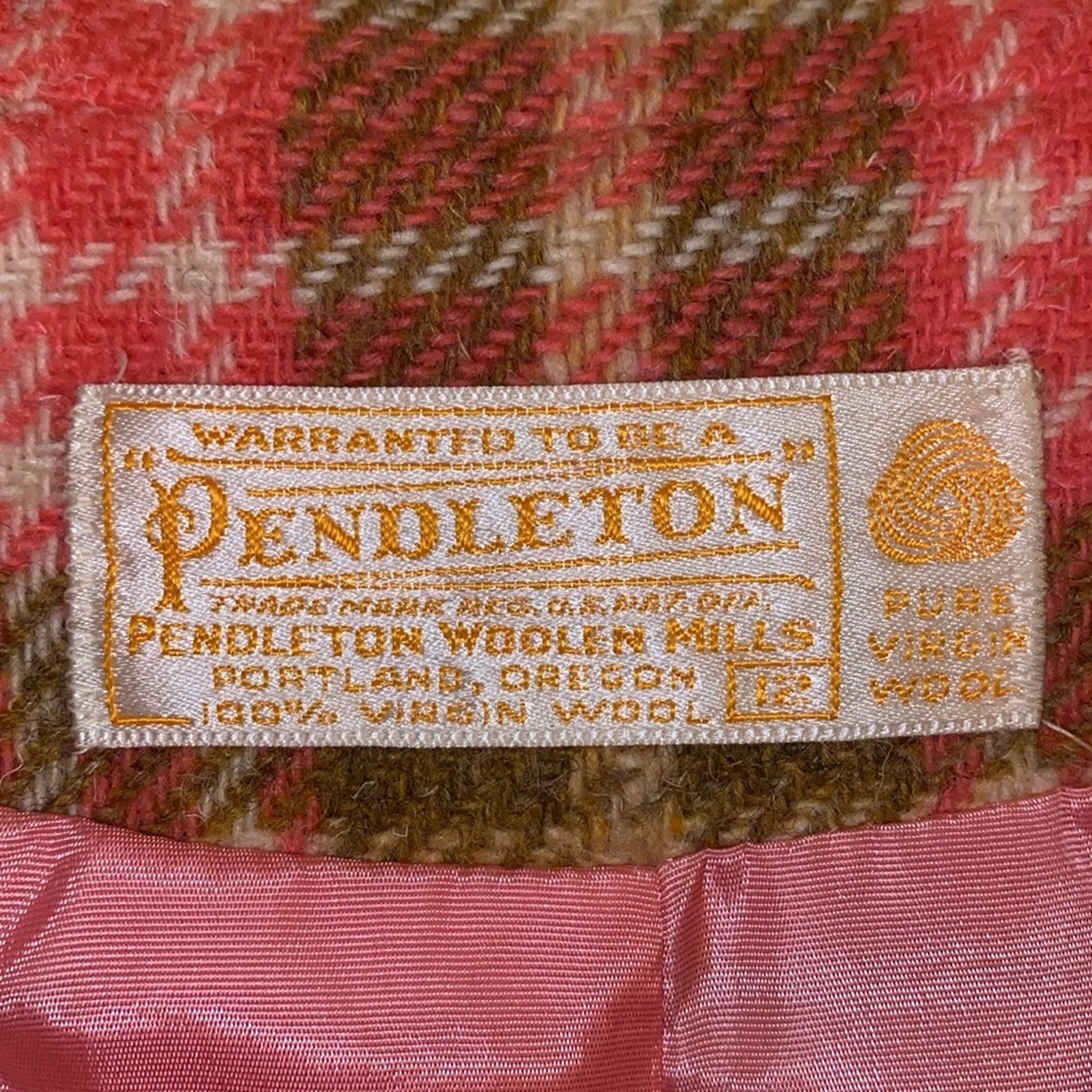 Pendleton Pure Wool Cropped Blazer Jacket Covered… - image 6